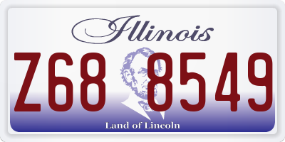 IL license plate Z688549