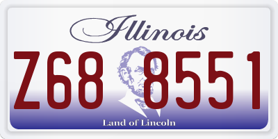 IL license plate Z688551