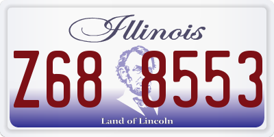 IL license plate Z688553
