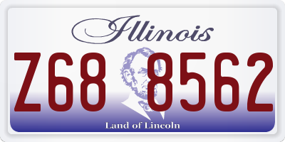 IL license plate Z688562