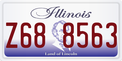 IL license plate Z688563