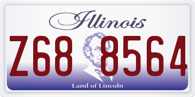 IL license plate Z688564