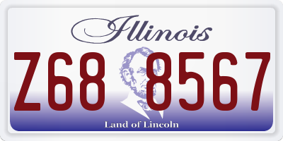 IL license plate Z688567