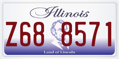 IL license plate Z688571