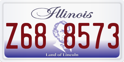 IL license plate Z688573