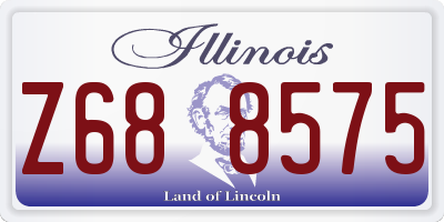 IL license plate Z688575