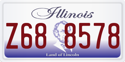 IL license plate Z688578