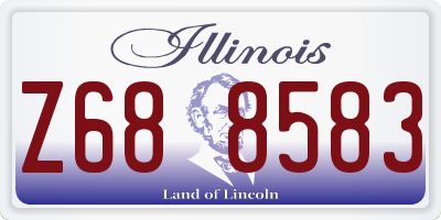 IL license plate Z688583