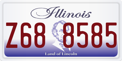 IL license plate Z688585