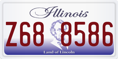 IL license plate Z688586