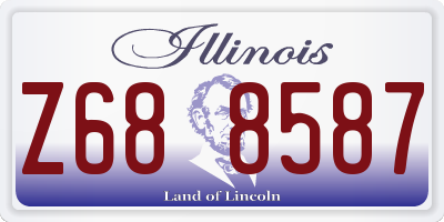 IL license plate Z688587
