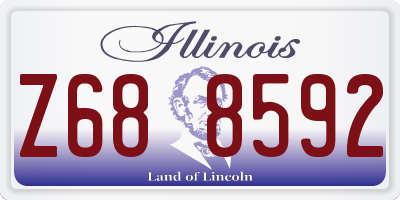 IL license plate Z688592