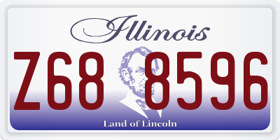 IL license plate Z688596