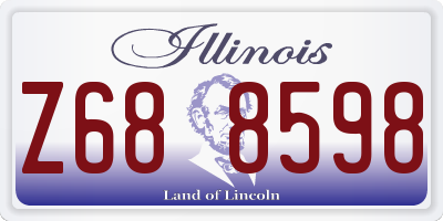 IL license plate Z688598