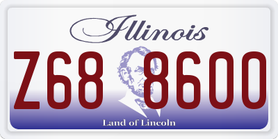 IL license plate Z688600