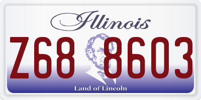 IL license plate Z688603