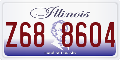 IL license plate Z688604