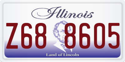 IL license plate Z688605