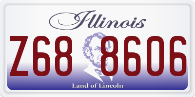 IL license plate Z688606