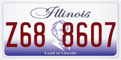 IL license plate Z688607