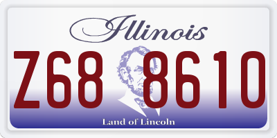 IL license plate Z688610