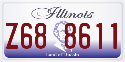 IL license plate Z688611