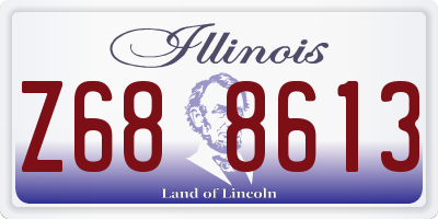 IL license plate Z688613