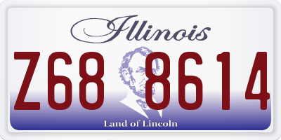 IL license plate Z688614