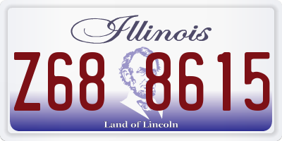 IL license plate Z688615