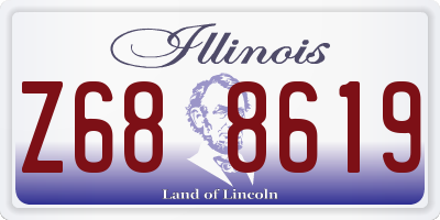 IL license plate Z688619