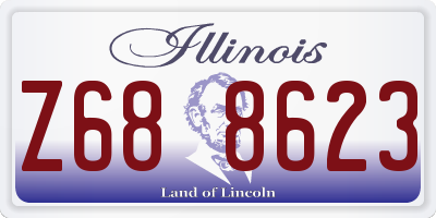 IL license plate Z688623