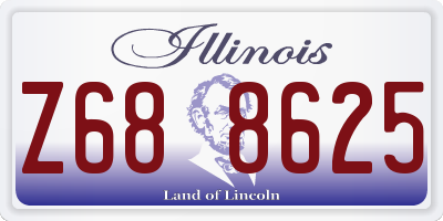 IL license plate Z688625