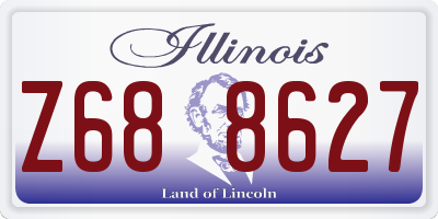 IL license plate Z688627