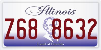 IL license plate Z688632