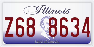 IL license plate Z688634