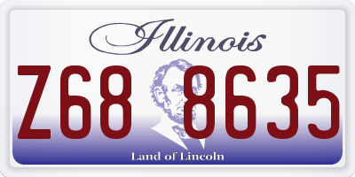 IL license plate Z688635