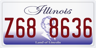 IL license plate Z688636