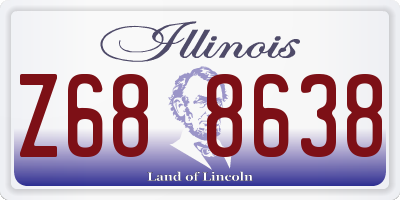 IL license plate Z688638