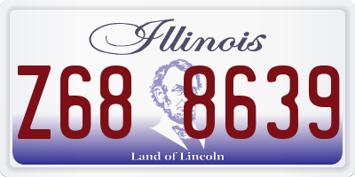 IL license plate Z688639