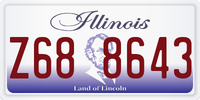 IL license plate Z688643