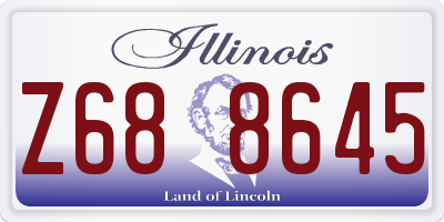 IL license plate Z688645