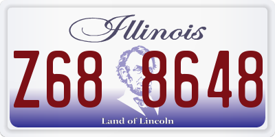 IL license plate Z688648