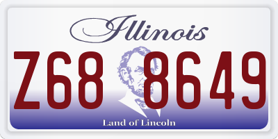 IL license plate Z688649