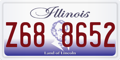 IL license plate Z688652