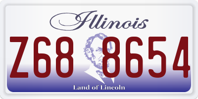 IL license plate Z688654