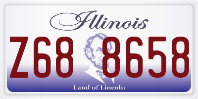 IL license plate Z688658