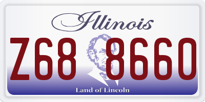 IL license plate Z688660