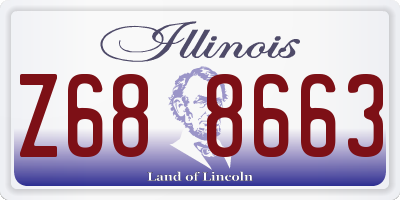IL license plate Z688663