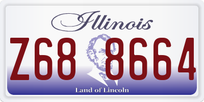 IL license plate Z688664