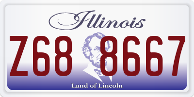 IL license plate Z688667
